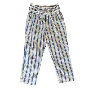 Boden St Ives Paper Bag Linen Blend Pants EUC